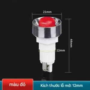 (10c)Đèn báo pha Bóng báo lắp tủ điện phi 12mm 220v kiểu dáng đẹp
