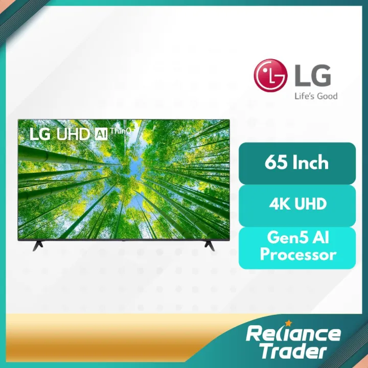 LG 65 inch UQ80 Series 4K Smart UHD TV with AI ThinQ® 65UQ8050PSB