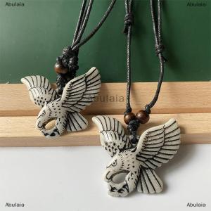 [COD] Abulaia Retro Falcon Creative Eagle Pendant Necklace Trendy Men Unique Eagle Necklace Jewelry Gift