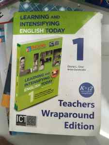 Learning and Intensifying English Today Teachers Wraparound Edition 1