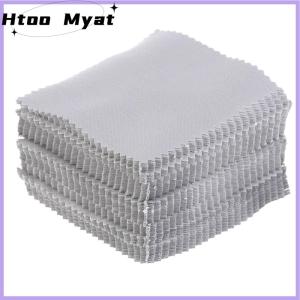 tantuoye Vải đánh bóng làm sạch màu 8x8cm vải lau sạch mềm dụng cụ trang sức x 100