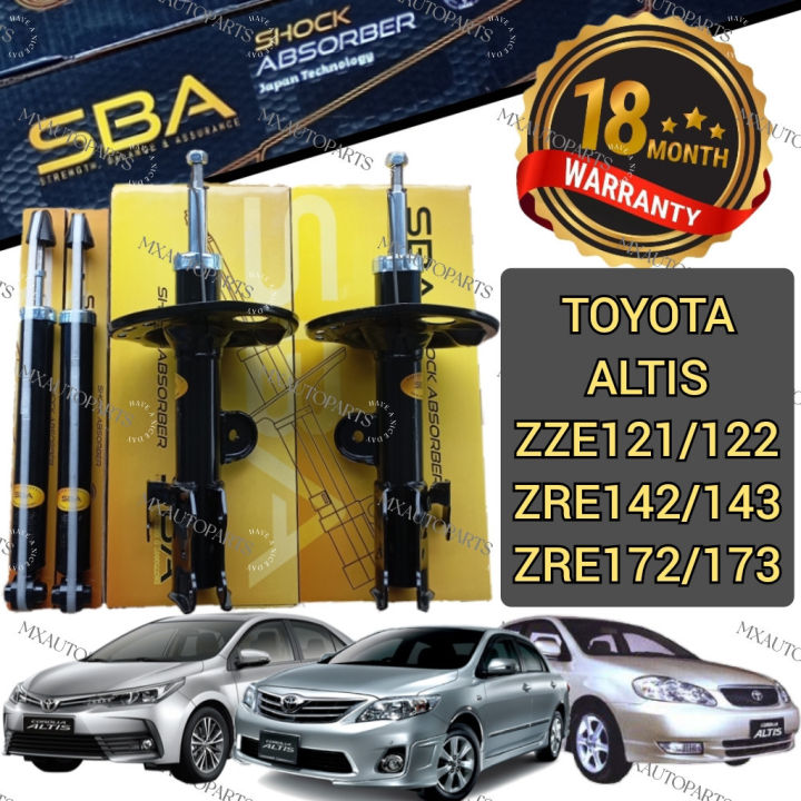 WARRANTY 18 MONTHS ) SBA SHOCK ABSORBER TOYOTA COROLLA ALTIS