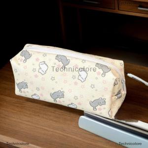 [COD] Technicolore กระเป๋าใส่ดินสอลายแมวการ์ตูนน่ารักเรียบง่ายกระเป๋าจัดระเบียบเครื่องเขียนแบบพกพาอุปกรณ์การเรียนสำหรับเด็กผู้หญิงน่ารักกระเป๋าเก็บเครื่องสำอาง