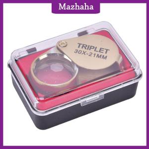 Mazhaha 30x30x21mm Magnifier jewelers vàng mắt Công cụ đồ trang sức gấp kính lúp