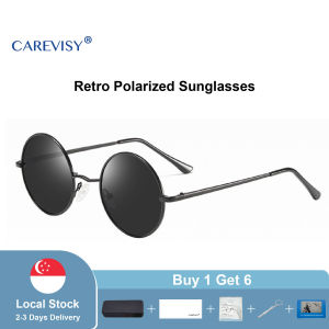 CAREVISY Retro Polarized Sunglasses UV400 Protection Anti Glare Driving Fishing Outdoor Sunglasses for Adults Men Women