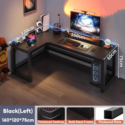 IronRoot L Shaped Table For Computer Computer Table L Shape Office Desk Game Table Corner Table