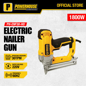 POWERHOUSE USA Electric Nailer Gun With Adjustable Pressure And Anti Stuck Technology 1800W PH-ENF30-HD PHPT