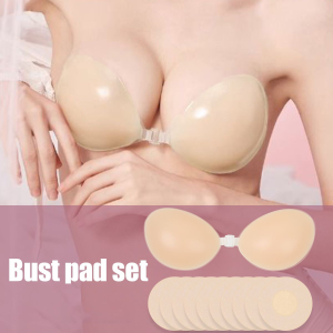 Silicone Invisible Bra Reusable Push Up bra inserts Pads Push Up Enhancer Breast Strapless Bra Pad Adhesive for Wedding Dresses