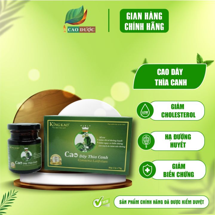 Cao dây thìa canh KingKao, 100% tinh chất dây thìa canh - Hạ và ổn định ...