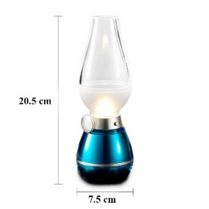Đèn Dầu Thổi Tắt Cảm Ứng Điện Tử LED - Không Khói Đèn Để Bàn Thờ Trang Trí Sạc Pin - Tích Điện Siêu Tiện