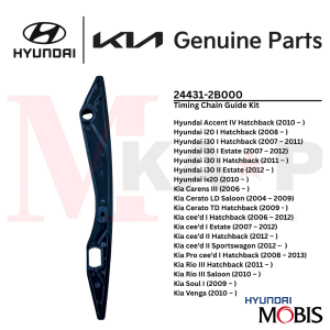 [ORIGINAL] Timing Chain Guide Kit Fits Hyundai Accenti20i30ix20 & Kia RioCeratocee’dSoulVenga (24431-2B000)