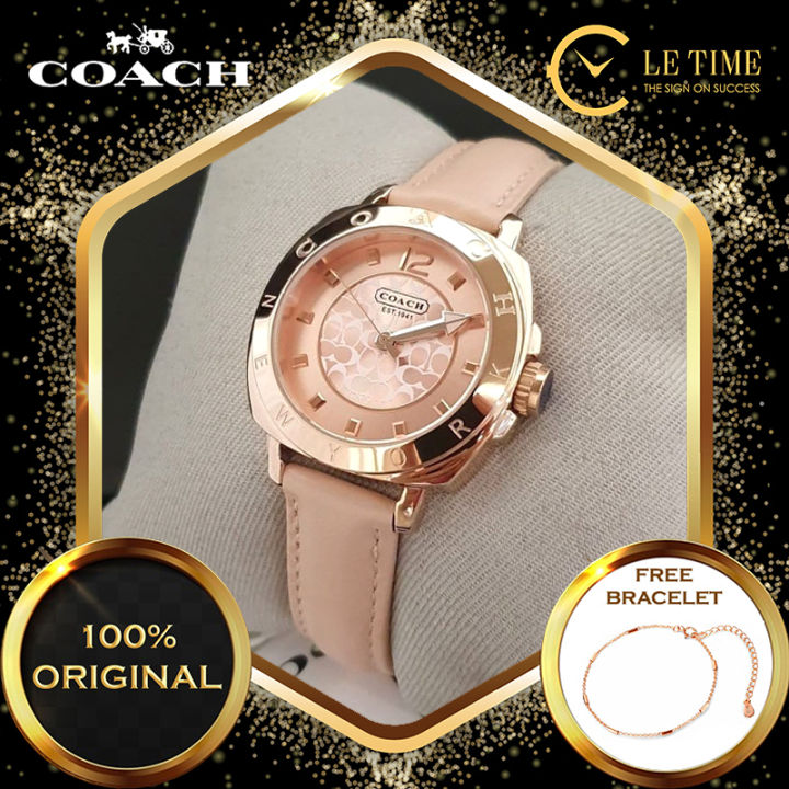 Coach women's delancey shop watch rose gold