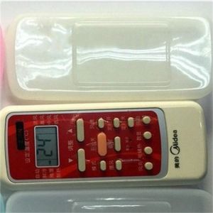 ZHONGMEET Anti-fall Smart TV Dust-proof Transparent Non-slip Silicone Air Condition Cover TV Remote Storage Bag Remote Control Protctive Case Remote Control Case