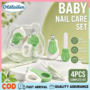 Oldlaiben Baby Nail Clipper Set Newborn Grooming Kit Safe Scissors File Tweezers Infant Travel Case