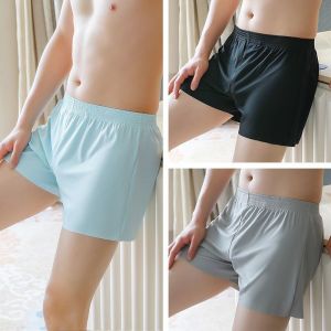 【35-100kg】Plus size Mens Brief: Ice Silk Breathable Leave No Trace Cool Summer Thin Student Flat Corner Brief: Trendy Fashionable Personalized Four Corner Brief
