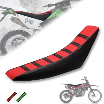 Motorcycle Seat Cushion Cover Universal Gripper Soft Motorcycle Seat Cover Rib Skin Rubber Dirt Bike Enduro PU Off-road Motorcycle Cushion Cover Motorcycle Seat Cover Universal Leather Gripper Soft Seat Cover for WR YZF CRF SUZKI Motocross Motorcycle Off