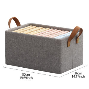 Large capacity iron rack clothes storage box thickened wear-resistant washable foldable organizi