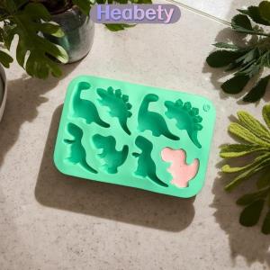 Heabety Khủng Long Cấp Thực Phẩm Silicone Khuôn 8-Khoang Sô Cô La Cứng Kẹo Ice Cubes Silicone Khuôn Cho Tự Làm Sô Cô La Kẹo Thạch