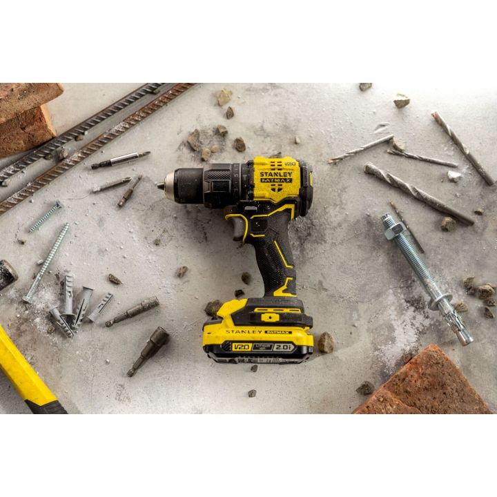 Stanley%20Brushless%20Impact%20Drill%20/Bor%20Impact%20Baterai%2018/20V%202.0Ah%20SBD716D2T-B1%20-%20Image%207