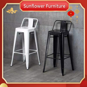 เก้าอี้สตูล เก้าอี้บาร์ เก้าอี้บาร์ทรงสูง เก้าอี้บาร์เหล็ก เก้าอี้นั่งเล่น เก้าอี้บาร์ทรงสูงพร้อมพนังพิง รองรับน้ำหนักได้ถึง150kg