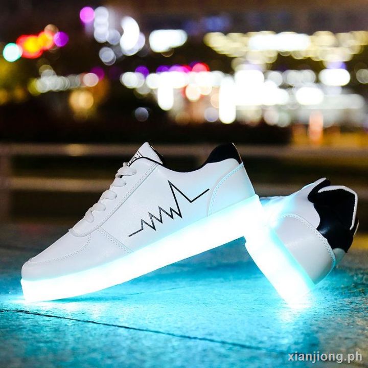﹍#Glow In The Dark Shoes#Waterproof Charging Colorful