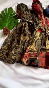 Dress Gaun Batik Fashion Anak Perempuan 1 - 2.5 Tahun Part 1