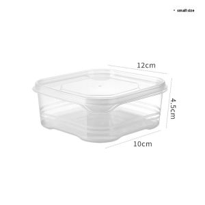 PaulWeekend กล่องแช่แข็งเฉพาะเนื้อสัตว์กล่องถนอมอาหารปิดผนึกเกรดอาหารสำหรับการจัดระเบียบตู้เย็น