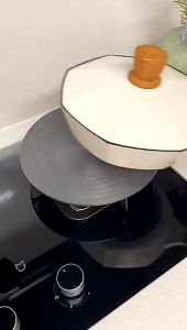 Heat Conduction Plate Gas Stove Heat Diffuser Anti Burning Black Pot Bottom Protector Fast Thawing Defrosting Tray Induc