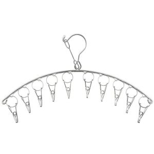 10 /20 Clips Stainless Steel Sock Hangers Windproof Clip Drying Rack Outdoor Drying Rack Clothes Hanger