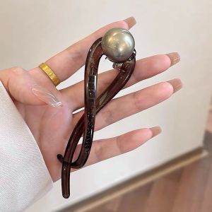 Multi Colour Twisted Shark Hair Clips Retro S Shape Ponytail Twist Hollow Out Design Fashion Hair Accessories for Women Girls
