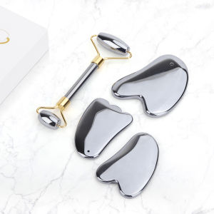 DECINIEE 1 Pcs Facial Massage Guasha Scraper Terahertz Energy Stone Gua Sha Board Massager for Eyes Neck Chin Face-lift Body Relax Slimming