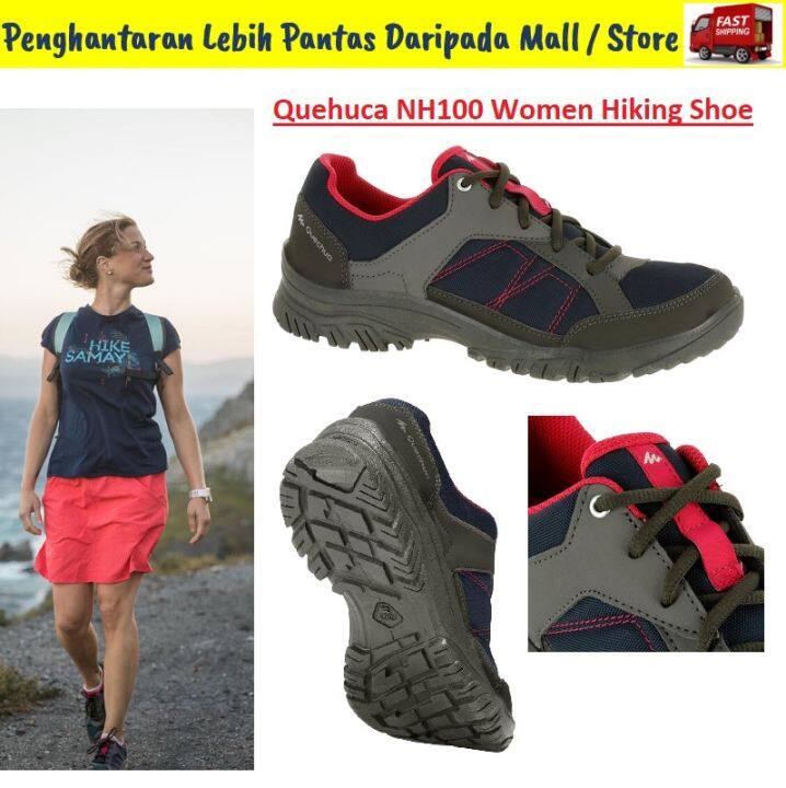 Quechua NH100 Hiking Shoes For Women / Off-Road Shoes / Kasut Hiking ...