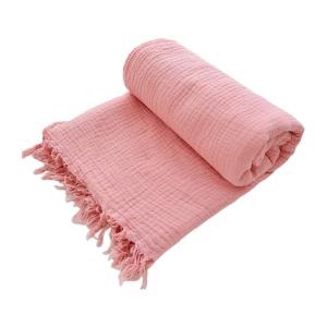 Hai Ply Crepe Bông Trẻ Sơ Sinh Bìa Mềm Mại Thoáng Khí Mềm Mại chăn trẻ em Trọng Lượng Nhẹ Cho Trẻ Em Giường trẻ em