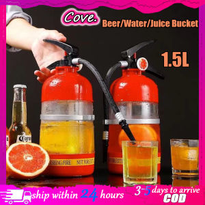 【COD】1.5L Fire Extinguisher Drink Dispenser Draft Beer Tower Beverage Dispenser Party Beer Water/Juice Dispenser Creative Wine Drink Dispenser