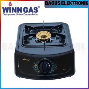 Kompor Gas Winn Gas W-138+Selang Gas+Regulator Kompor Gas 1 Tungku Burner Alumunium Cor