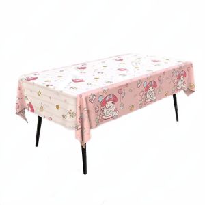 Khăn Trải Bàn Trang Trí Tiệc Sinh Nhật Chủ Đề Giai Điệu kuromi sanrio spirit