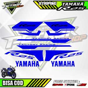 STRIPING VARIASI YAMAHA R25 / STIKER LIST MOTOR R25
