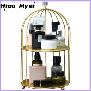 tantuoye Iron Art Nordic Style กรงนกชั้นวางเครื่องสำอางชั้นวางตกแต่งโต๊ะ