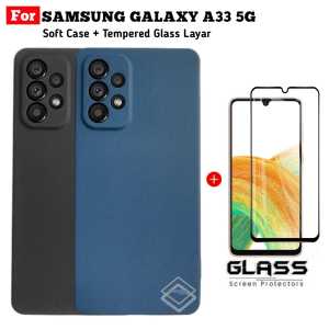 Case Samsung A33 5G Terbaru Case Sandstone Matte Casing Handphone Premium FREE Tempered Glass Layar Clear Protector Handphone For Samsung Galaxy A33 5G