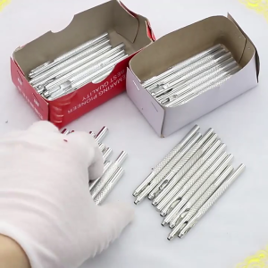 Round Leather Hole Punch Cutter Hollow Leather Craft Punch Tool for Cut Leather Rubber Paper Soft Material Easy to Use