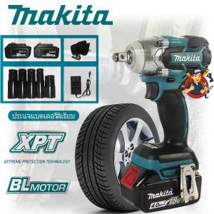 Makita เครื่องขันน็อตไร้สาย ประแจไฟฟ้า บล๊อคไฟฟ้า บล็อกไฟฟ้าแรงๆ บล็อกลมไฟฟ้า ประแจผลกระทบ บล็อกถอดล้อไฟฟ้า เครื่องมือไฟฟ้า คุณภาพสูงจาก ใช้งานง่าย
