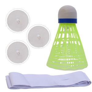 Glowing Balls Badminton Trainer Portable Badminton Practice Professional Stretch Badminton Training Tool Shuttlecock Rebound