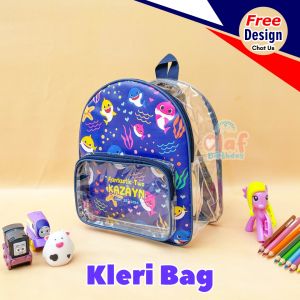 Kleri Bag | Tas Ransel Kombinasi Mika Transparan Ulang tahun Anak hampers goodie bag Custom Desain