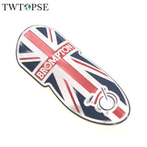 TWTOPSE Bike Frame LOGO Stickers For Brompton Folding Bike Head Badge Metal Sticker Badge Decal Head Post Handlebar Head Stem Stickers Accessories Parts