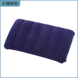 【E-WOITD】 47x30cm Portable Folding Air Inflatable Pillow Outdoor Travel Home Soft Pillow
