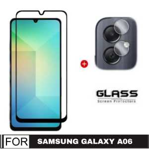 Promo Tempered Glass Samsung Galaxy A06 Anti Gores Layar Tepi Hitam
