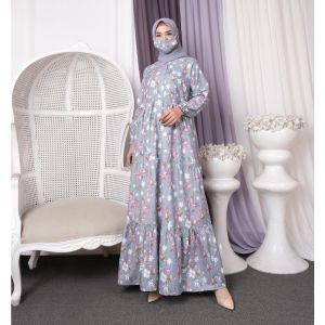 GRAC3COLL Dress Miya Gamis Maxi Dress Home Dress Katun Model Terkini J1-22