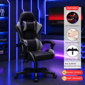 ViRYN Ergonomic Height Adjusted Gaming Chair With 145º Backrest Sponge Back Cushion for Office Study Racing Gaming Chair Kerusi Gaming Ergonomik