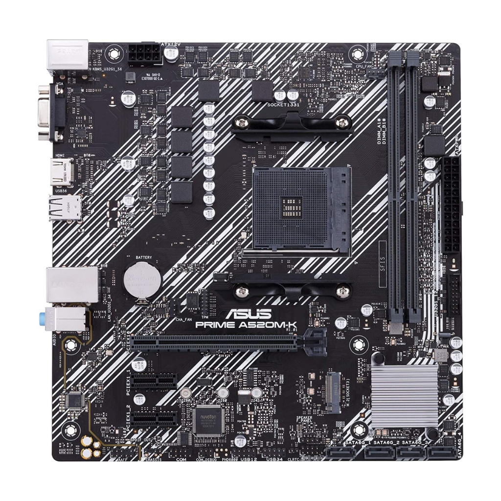 ASUS PRIME A520M-K Micro-ATX Motherboard DDR4 Socket AM4 Motherboard For AMD Ryzen Processor