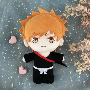 20cm Anime BLEACH Plush Doll Kurosaki Ichigo Kuchiki Rukia Kuchiki Byakuya Ichimaru Gin Stuffed Toy Boy Cotton Doll